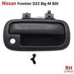 มือดึงอันนอก มือจับนอก มือเปิดนอกประตู ด้านหน้า-ข้างขวา 1 ชิ้น สีดำ สำหรับ Nissan Frontier D22 Big-M BDI ปี 1998-2005